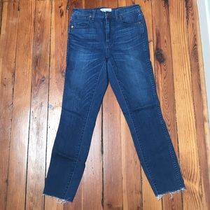 Madewell 10” High Riser in Lydia Wash with Raw Hem